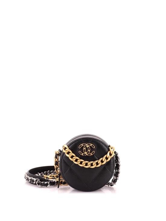 Chanel Handbags - Chanel 19 Round Clutch With Chain #303907C27B